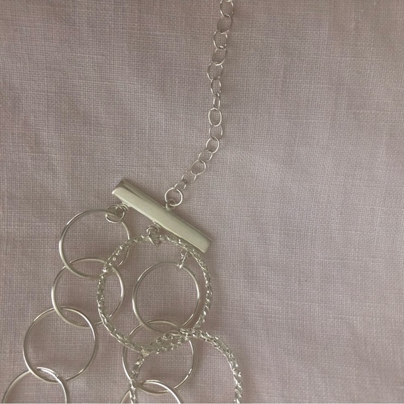 NWOT .925 sterling silver 3 strand necklace - Picture 6 of 7